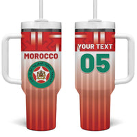 Custom Morocco Football Tumbler With Handle 1994 Retro Red Version - Wonder Print Shop