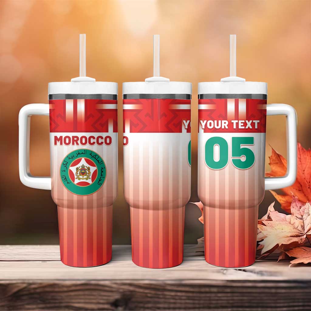 Custom Morocco Football Tumbler With Handle 1994 Retro Red Version - Wonder Print Shop