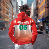 Custom Morocco Football Zip Hoodie 1994 Retro Red Version - Wonder Print Shop