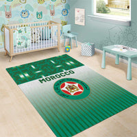 Morocco Football Area Rug 1994 Retro Green Version - Wonder Print Shop