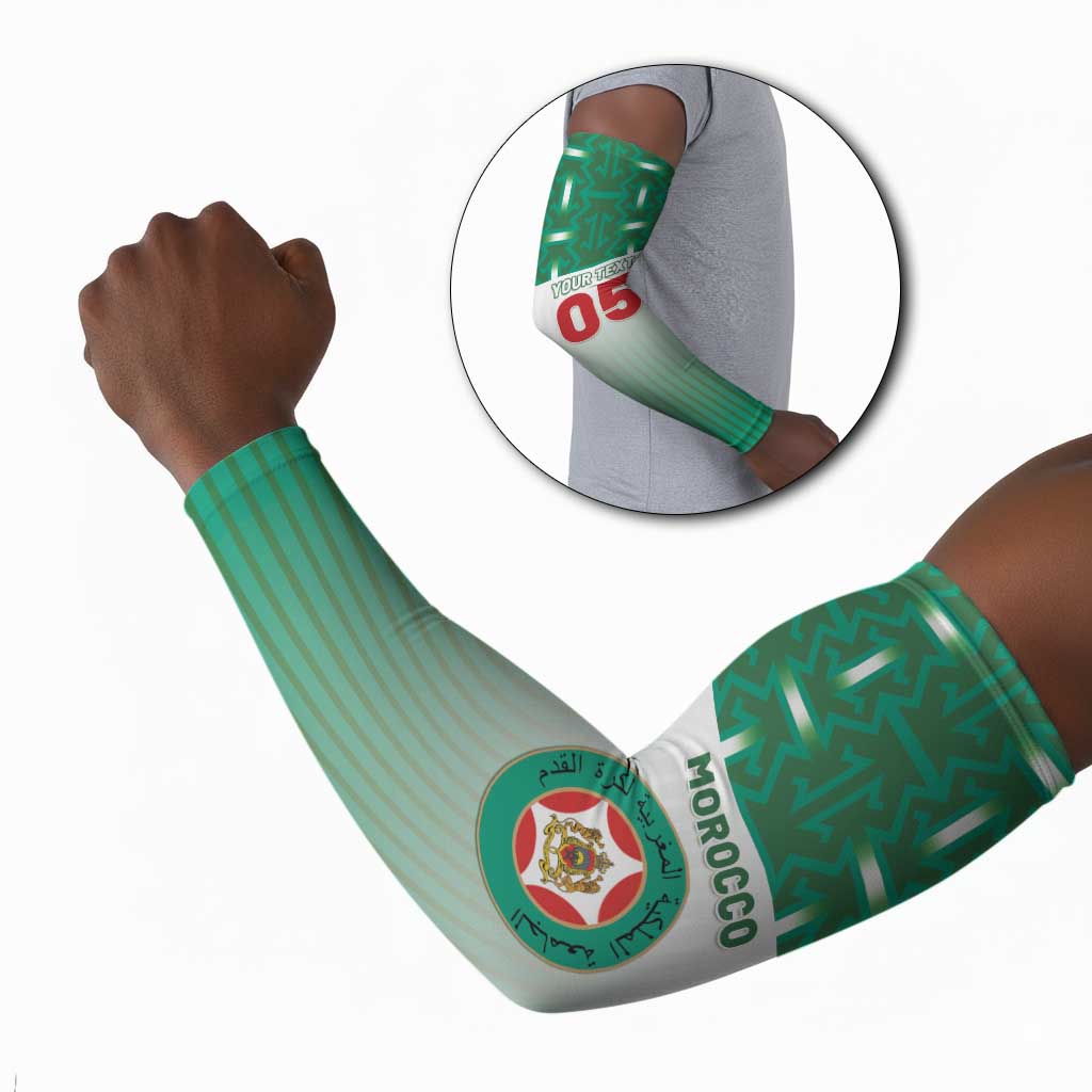 Custom Morocco Football Arm Sleeves 1994 Retro Green Version - Wonder Print Shop