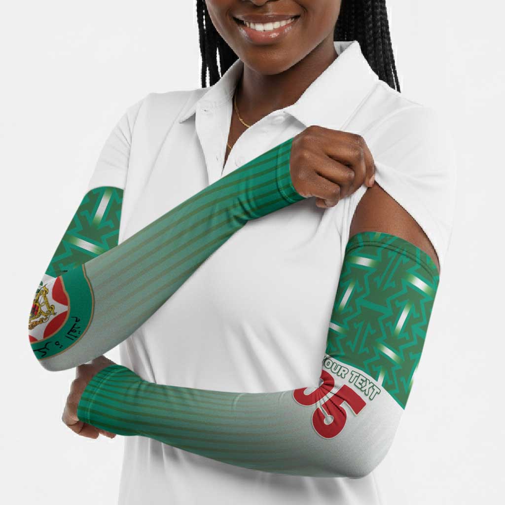 Custom Morocco Football Arm Sleeves 1994 Retro Green Version - Wonder Print Shop