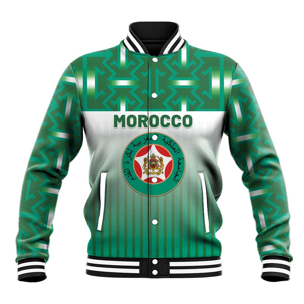 Custom Morocco Football Baseball Jacket 1994 Retro Green Version - Wonder Print Shop