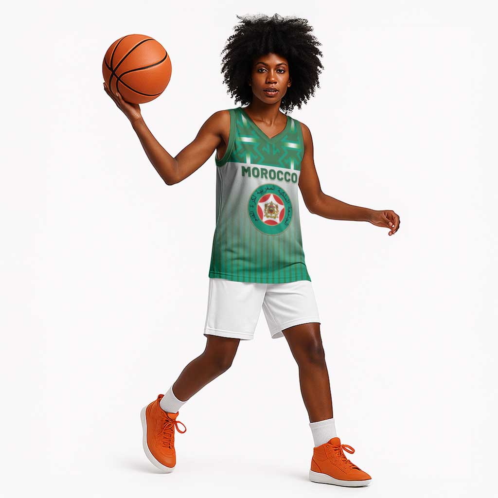 Custom Morocco Football Basketball Jersey 1994 Retro Green Version - Wonder Print Shop