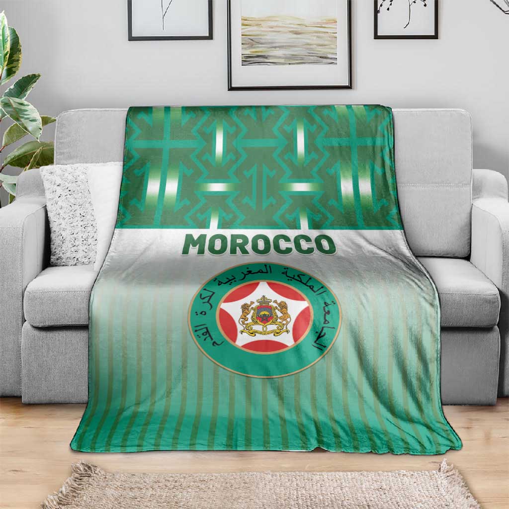 Morocco Football Blanket 1994 Retro Green Version - Wonder Print Shop