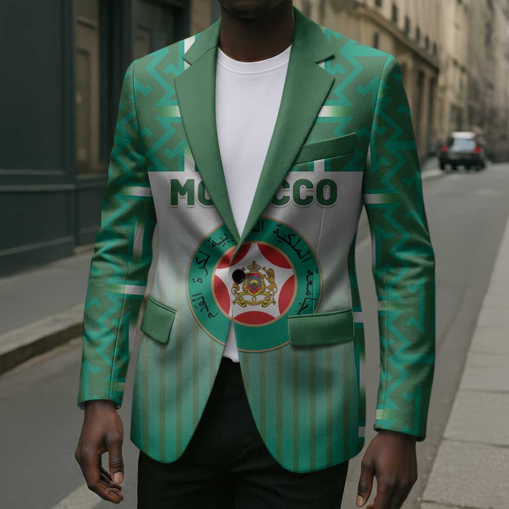 Custom Morocco Football Blazer 1994 Retro Green Version - Wonder Print Shop
