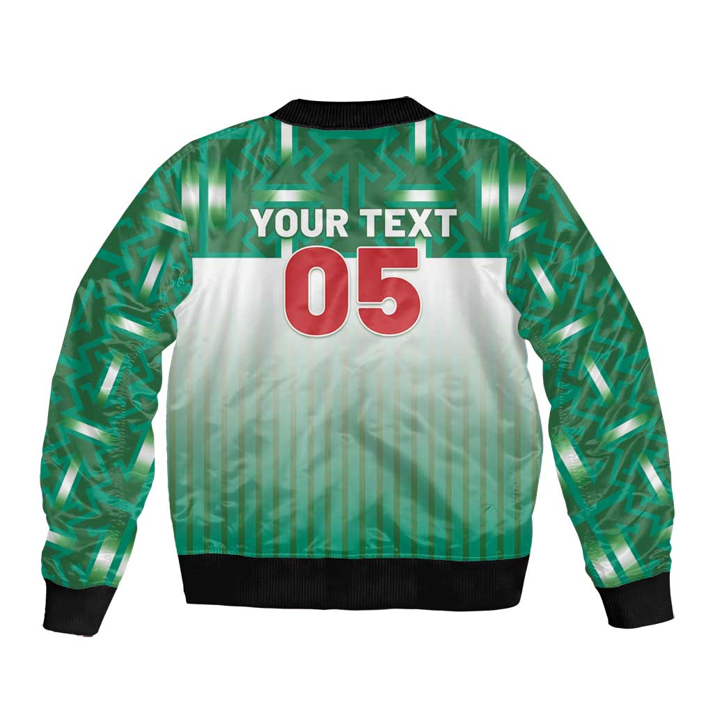 Custom Morocco Football Bomber Jacket 1994 Retro Green Version - Wonder Print Shop