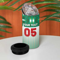 Custom Morocco Football 4 in 1 Can Cooler Tumbler 1994 Retro Green Version - Wonder Print Shop