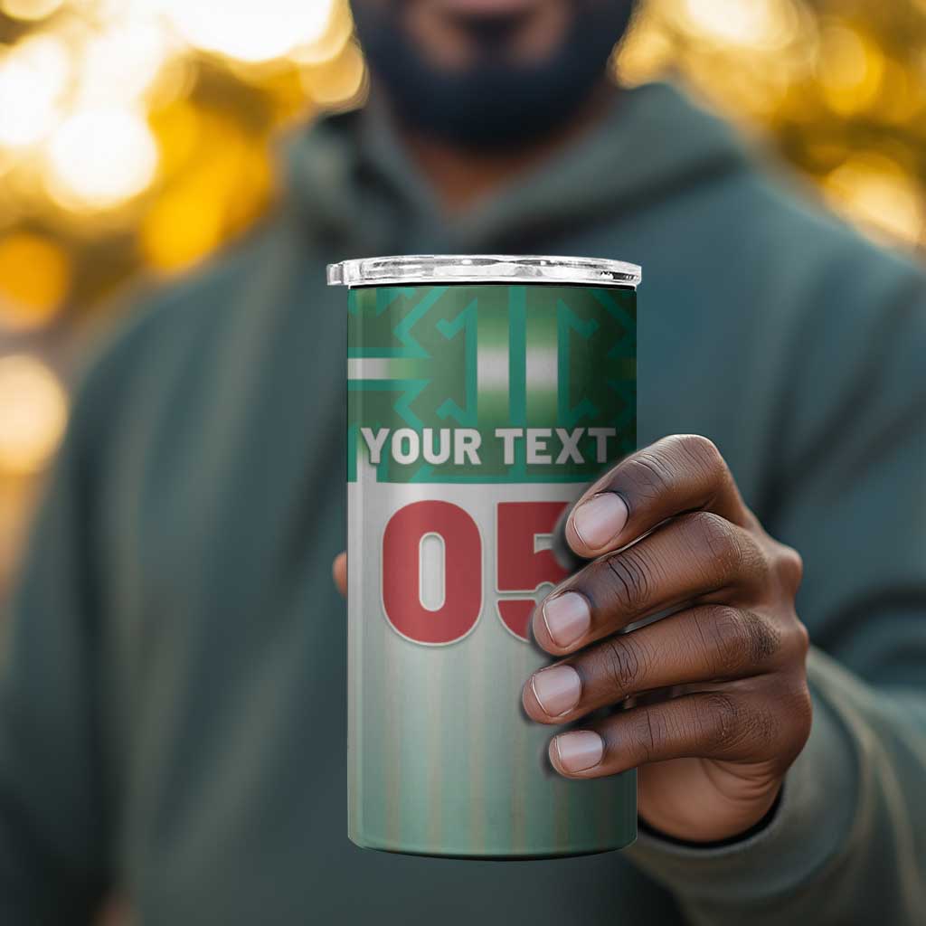 Custom Morocco Football 4 in 1 Can Cooler Tumbler 1994 Retro Green Version - Wonder Print Shop