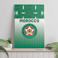 Morocco Football Canvas Wall Art 1994 Retro Green Version - Wonder Print Shop
