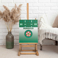 Morocco Football Canvas Wall Art 1994 Retro Green Version - Wonder Print Shop