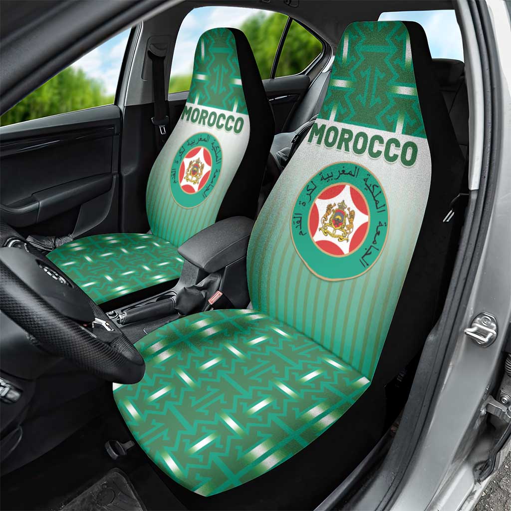 Morocco Football Car Seat Cover 1994 Retro Green Version - Wonder Print Shop