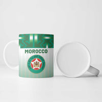 Custom Morocco Football Ceramic Mug 1994 Retro Green Version - Wonder Print Shop