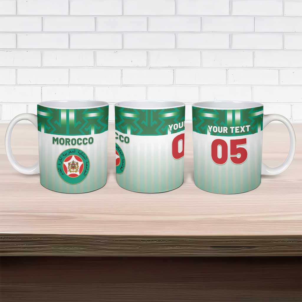 Custom Morocco Football Ceramic Mug 1994 Retro Green Version - Wonder Print Shop