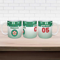Custom Morocco Football Ceramic Mug 1994 Retro Green Version - Wonder Print Shop