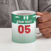 Custom Morocco Football Ceramic Mug 1994 Retro Green Version - Wonder Print Shop