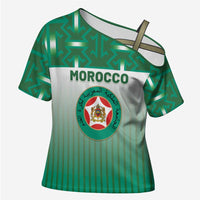 Custom Morocco Football Cross Shoulder Shirt 1994 Retro Green Version - Wonder Print Shop