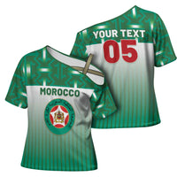 Custom Morocco Football Cross Shoulder Shirt 1994 Retro Green Version - Wonder Print Shop