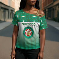 Custom Morocco Football Cross Shoulder Shirt 1994 Retro Green Version - Wonder Print Shop