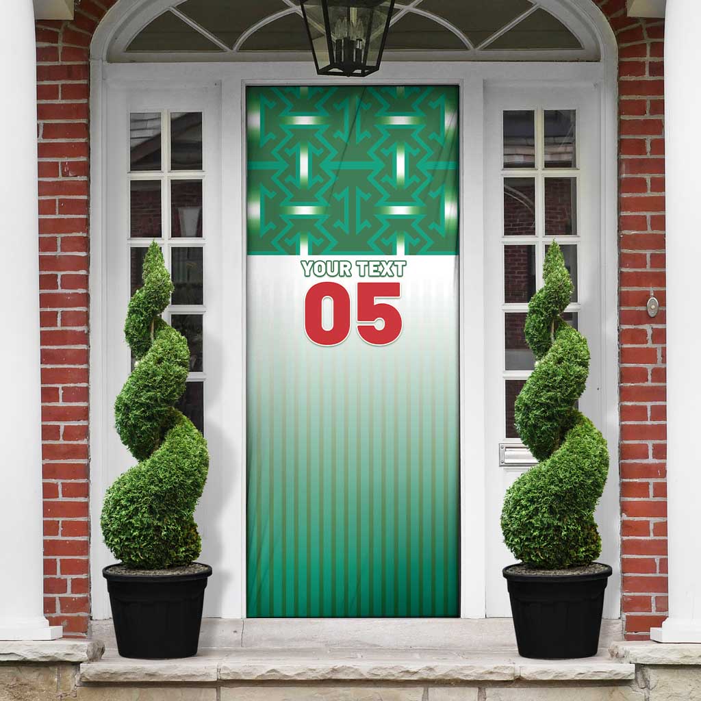 Custom Morocco Football Door Cover 1994 Retro Green Version - Wonder Print Shop