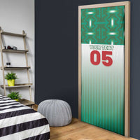 Custom Morocco Football Door Cover 1994 Retro Green Version - Wonder Print Shop