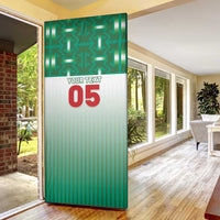 Custom Morocco Football Door Cover 1994 Retro Green Version - Wonder Print Shop