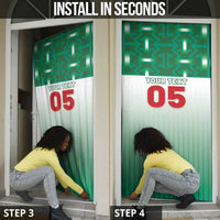 Custom Morocco Football Door Cover 1994 Retro Green Version - Wonder Print Shop