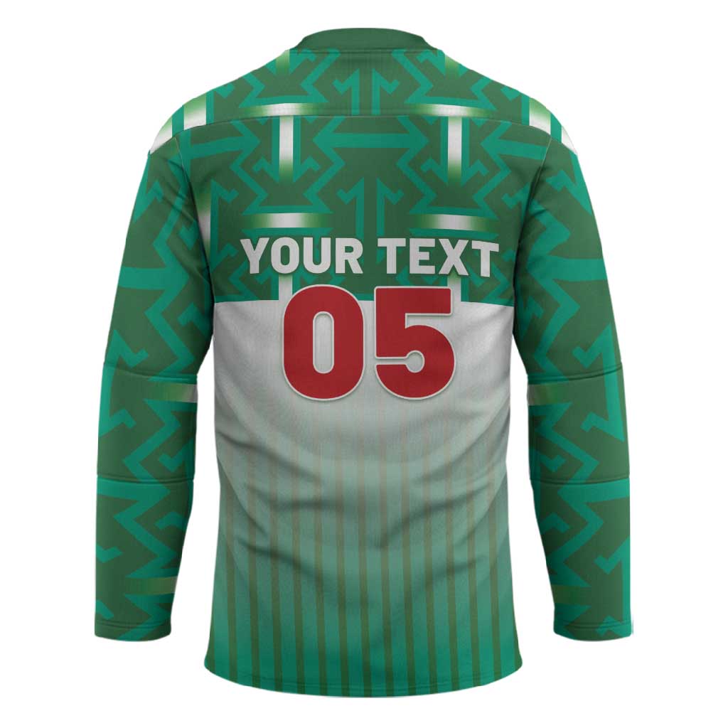 Custom Morocco Football Hockey Jersey 1994 Retro Green Version - Wonder Print Shop