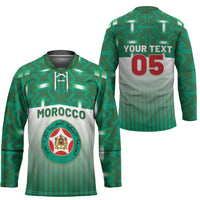 Custom Morocco Football Hockey Jersey 1994 Retro Green Version - Wonder Print Shop