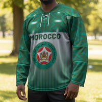 Custom Morocco Football Hockey Jersey 1994 Retro Green Version - Wonder Print Shop