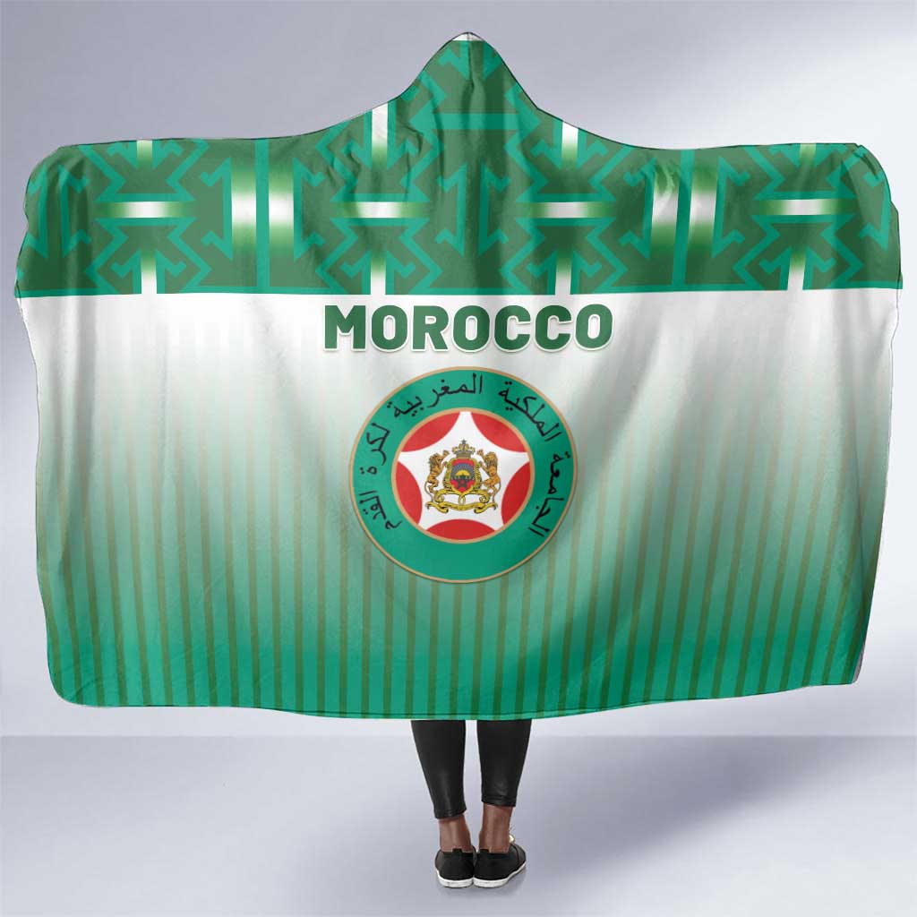 Morocco Football Hooded Blanket 1994 Retro Green Version - Wonder Print Shop