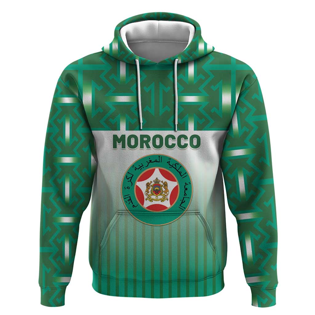 Custom Morocco Football Hoodie 1994 Retro Green Version - Wonder Print Shop