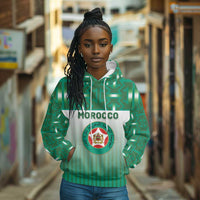 Custom Morocco Football Hoodie 1994 Retro Green Version - Wonder Print Shop