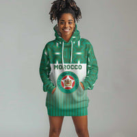 Custom Morocco Football Hoodie Dress 1994 Retro Green Version - Wonder Print Shop