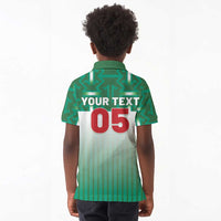 Custom Morocco Football Kid Polo Shirt 1994 Retro Green Version LT05