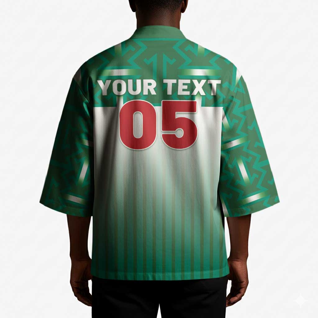 Custom Morocco Football Kimono 1994 Retro Green Version - Wonder Print Shop