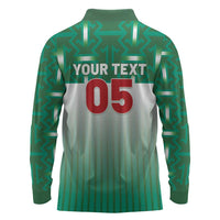 Custom Morocco Football Long Sleeve Polo Shirt 1994 Retro Green Version - Wonder Print Shop