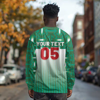 Custom Morocco Football Long Sleeve Shirt 1994 Retro Green Version - Wonder Print Shop