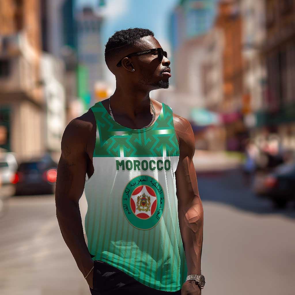 Custom Morocco Football Men Tank Top 1994 Retro Green Version - Wonder Print Shop