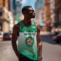 Custom Morocco Football Men Tank Top 1994 Retro Green Version - Wonder Print Shop