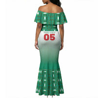 Custom Morocco Football Mermaid Dress 1994 Retro Green Version LT05