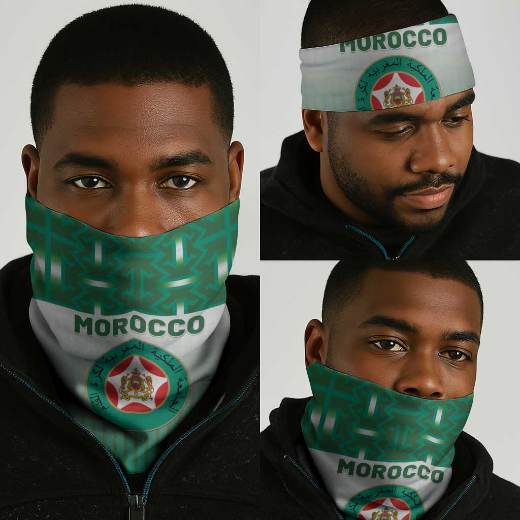 Morocco Football Neck Gaiter 1994 Retro Green Version - Wonder Print Shop