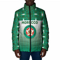 Custom Morocco Football Padded Jacket 1994 Retro Green Version - Wonder Print Shop
