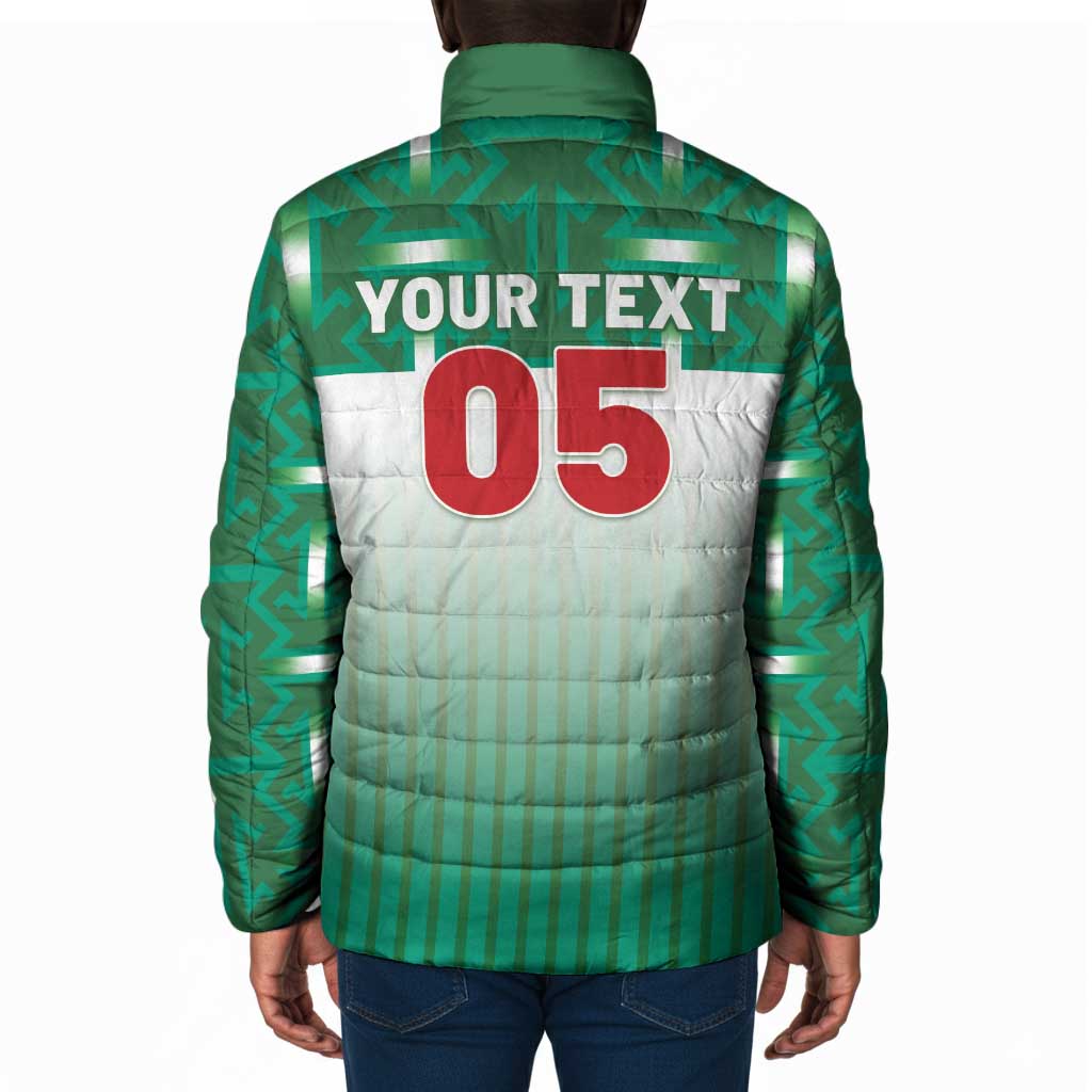 Custom Morocco Football Padded Jacket 1994 Retro Green Version - Wonder Print Shop