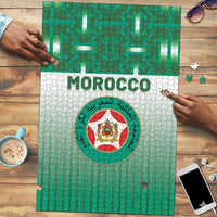 Morocco Football Puzzle 1994 Retro Green Version - Wonder Print Shop