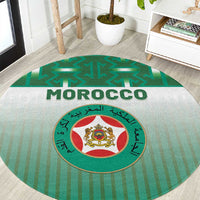 Morocco Football Round Carpet 1994 Retro Green Version - Wonder Print Shop