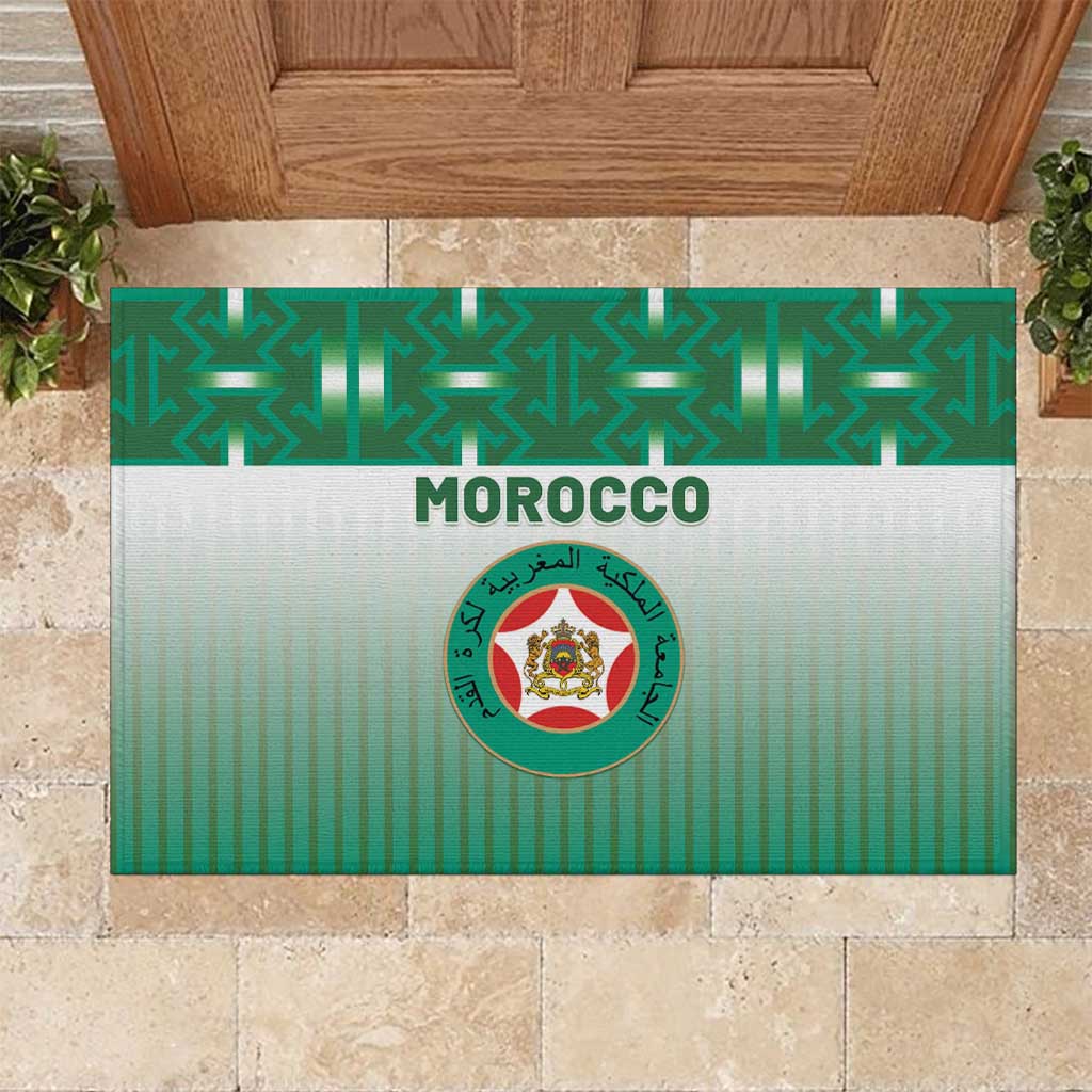 Morocco Football Rubber Doormat 1994 Retro Green Version - Wonder Print Shop