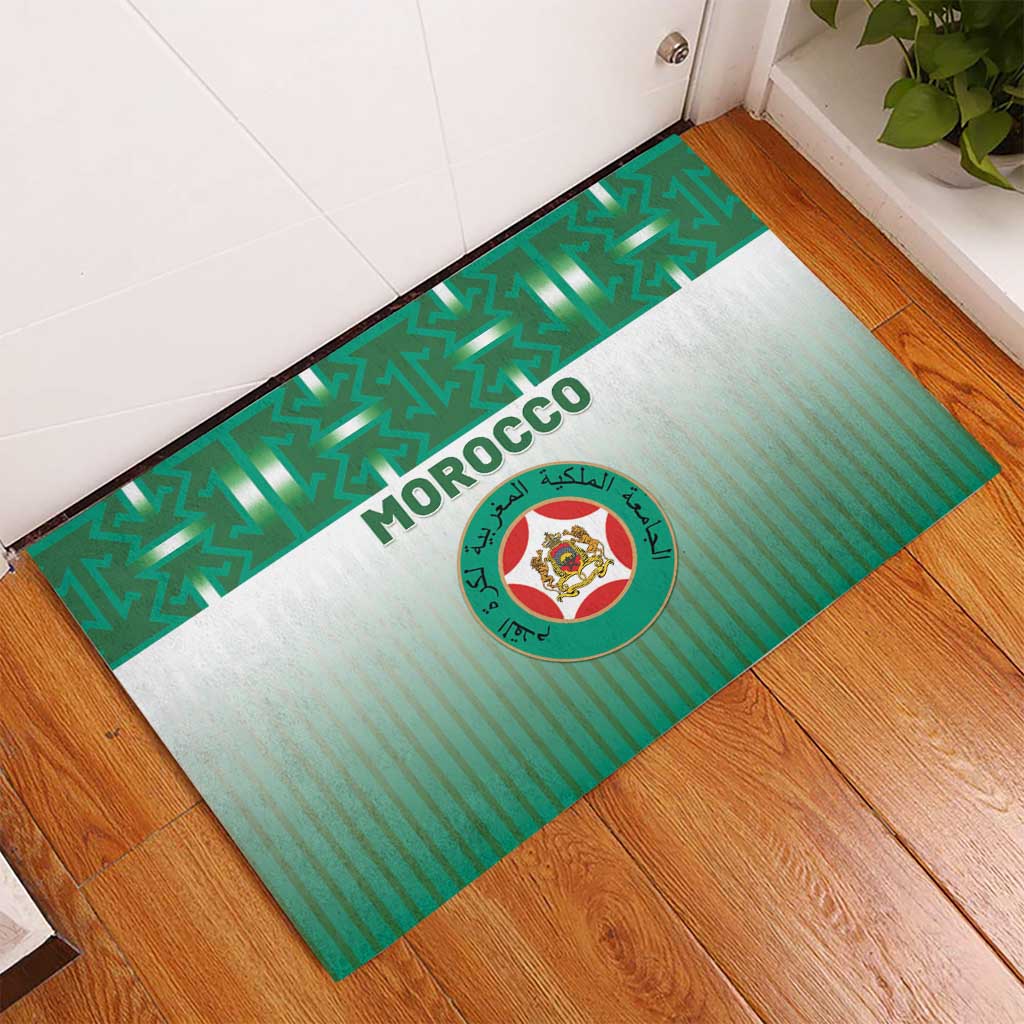 Morocco Football Rubber Doormat 1994 Retro Green Version - Wonder Print Shop