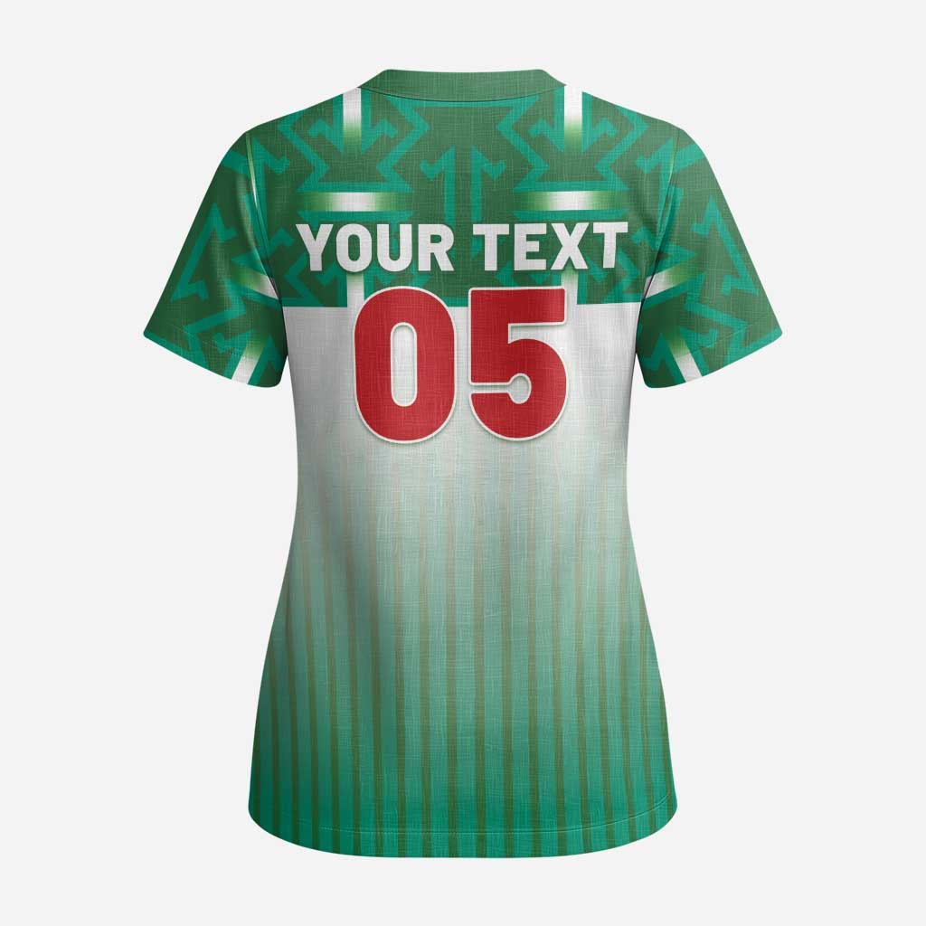 Custom Morocco Football Scrub Top 1994 Retro Green Version - Wonder Print Shop