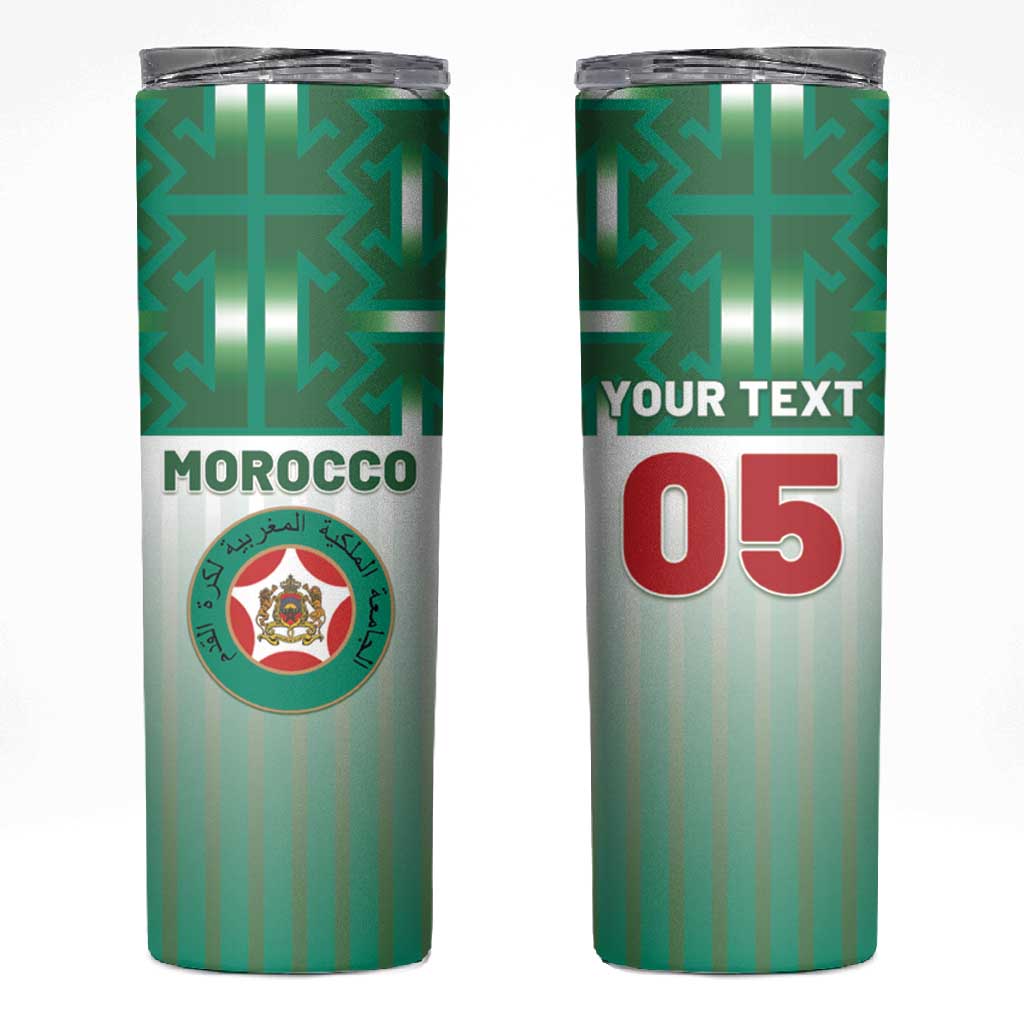 Custom Morocco Football Skinny Tumbler 1994 Retro Green Version - Wonder Print Shop